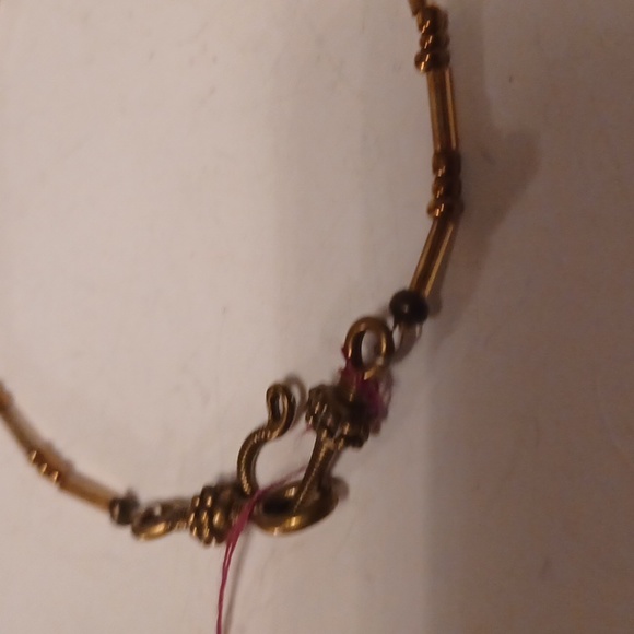 BLUE BUTTERFLY  BRONZE PENDANT LIKE, NEW WITH GENUINE  PEARLS, VINTAGE RARE FIND - Picture 3 of 4